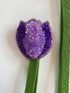 Tulipan-nøglering - lilla